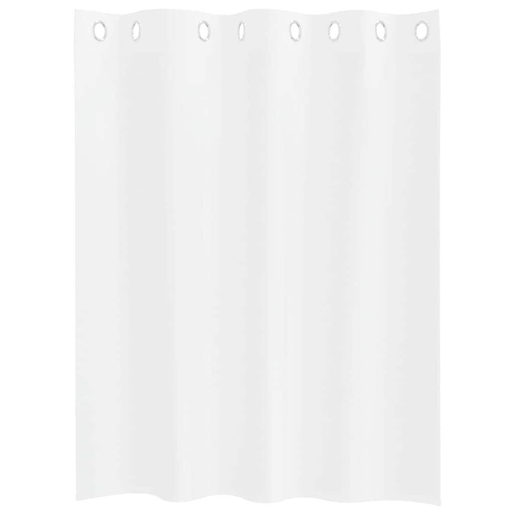 Voile Curtain with Curtains 2 pcs White 140x140cm Polyester